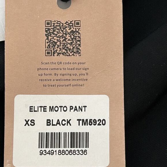 Tiger Mist Womens Elite Moto Pants Size XS Black Relaxed NWTs Preppy - Picture 6 of 12